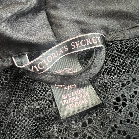 Victoria's Secret Sheer Black Lace Robe - Picture 2 of 7